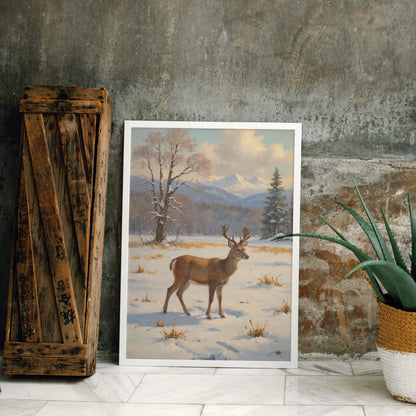 Majestic Winter Serenity - Christmas Themed Art Print