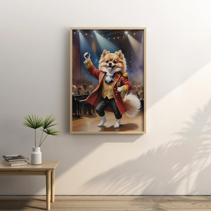 Barking Maestro - Fantasy Dog Watercolor Print