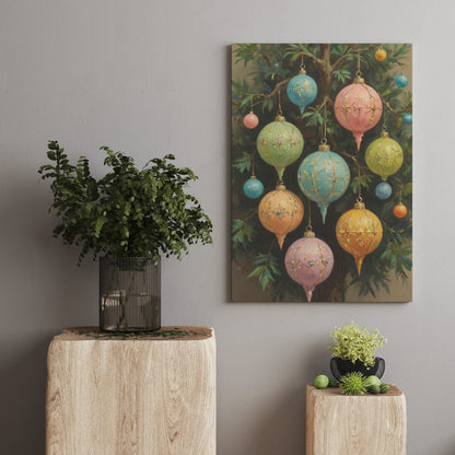 Whimsical Orbs - Christmas Themed Art Print