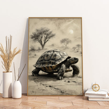 Desert Voyage - Charcoal Art Print