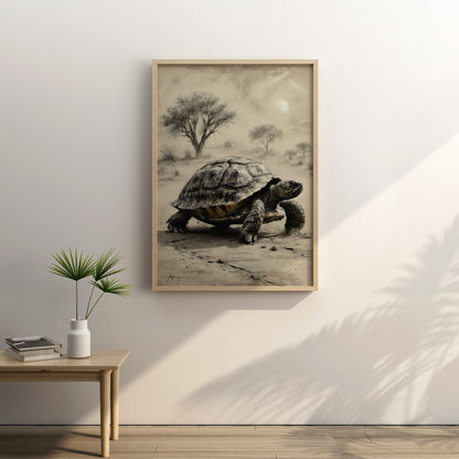 Desert Voyage - Charcoal Art Print