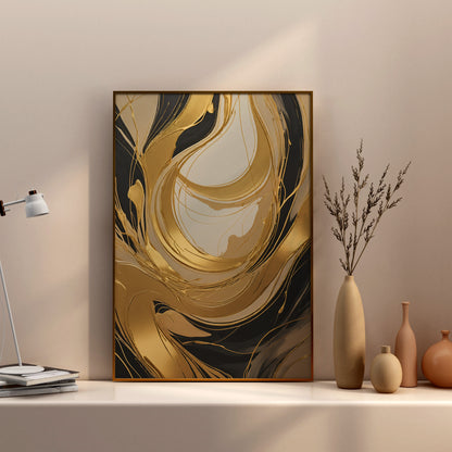 Ethereal Flow - Abstract Swirl Print