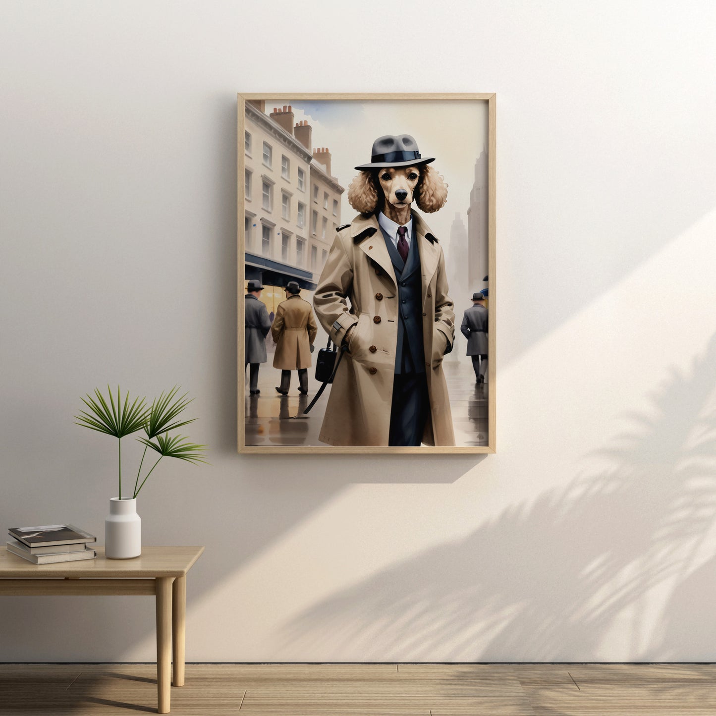 Canine Detective - Fantasy Dog Watercolor Print