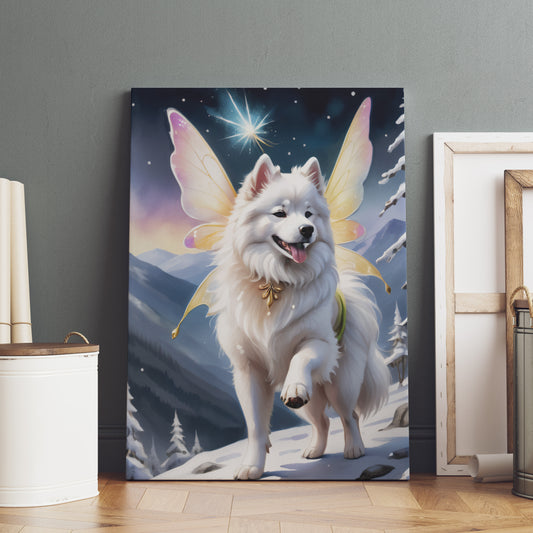 Celestial Canine Majesty - Fantasy Dog Watercolor Print