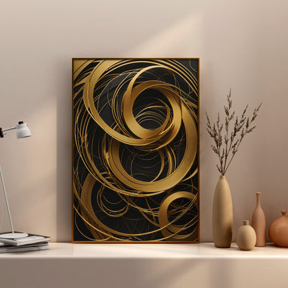 Celestial Harmony - Abstract Swirl Print