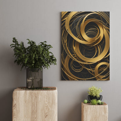 Celestial Harmony - Abstract Swirl Print