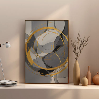 Ethereal Harmony - Abstract Swirl Print