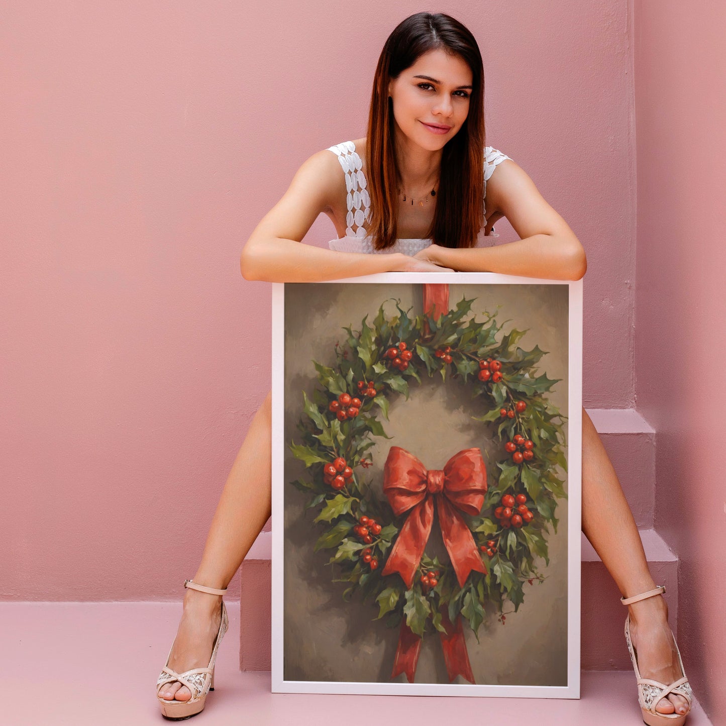 Festive Elegance - Christmas Themed Art Print