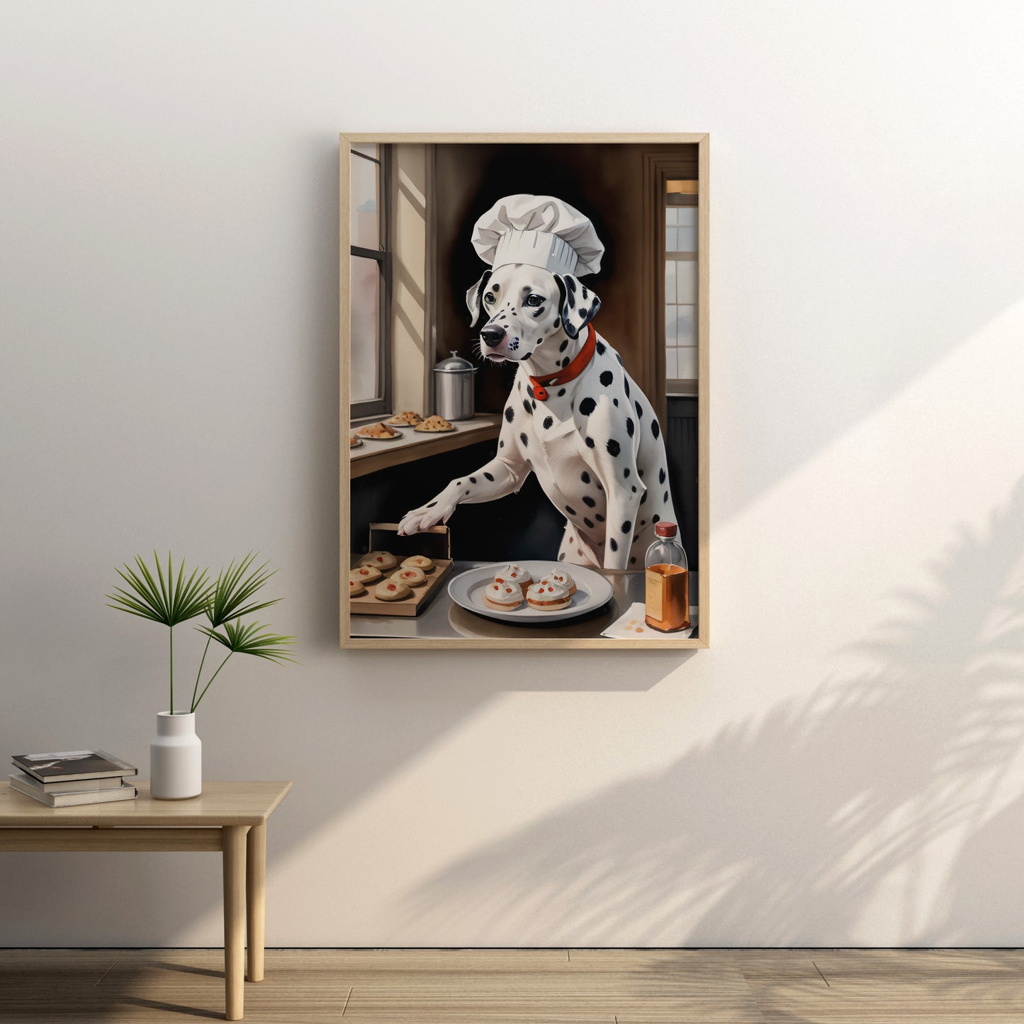 Gourmet Spot Delights - Fantasy Dog Watercolor Print