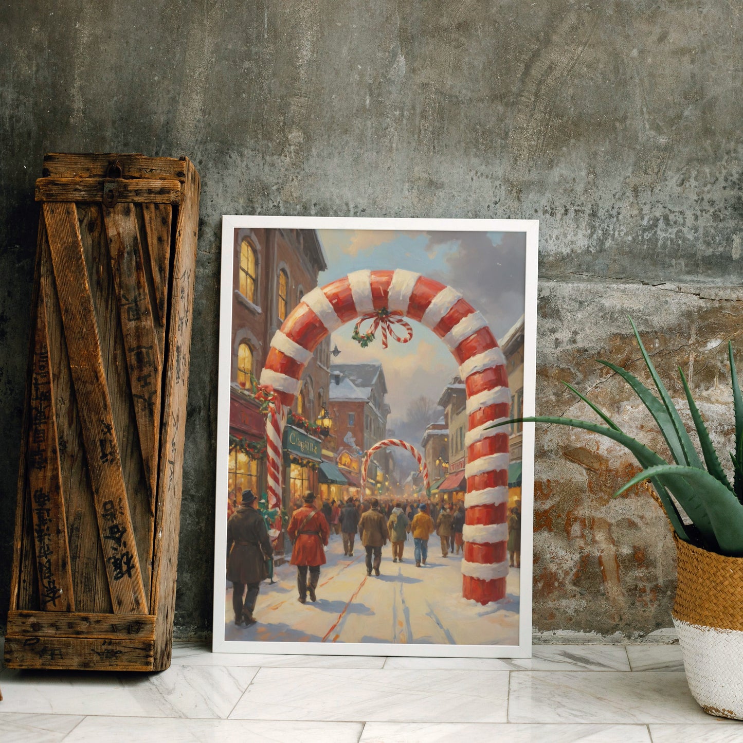 Festive Harmony Passage - Christmas Themed Art Print