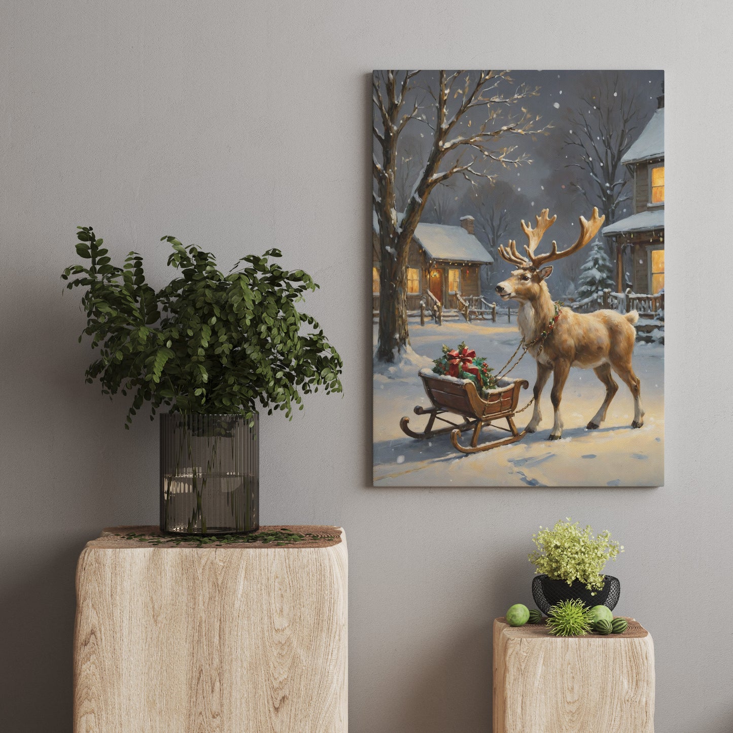 Winter's Majestic Ride - Christmas Themed Art Print