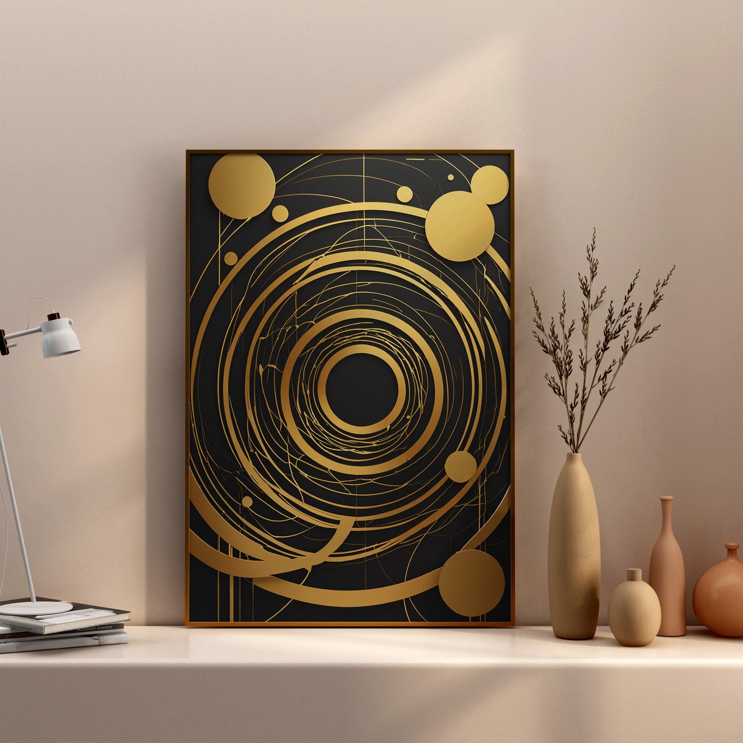 Celestial Harmony - Abstract Swirl Print