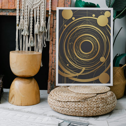 Celestial Harmony - Abstract Swirl Print