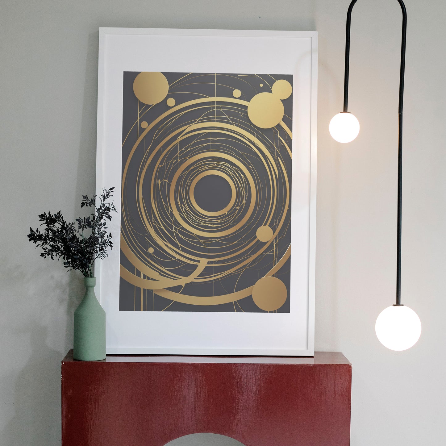 Celestial Harmony - Abstract Swirl Print