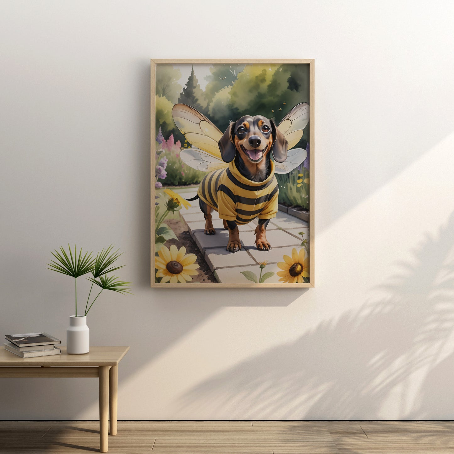 Dachshund Dreams - Fantasy Dog Watercolor Print