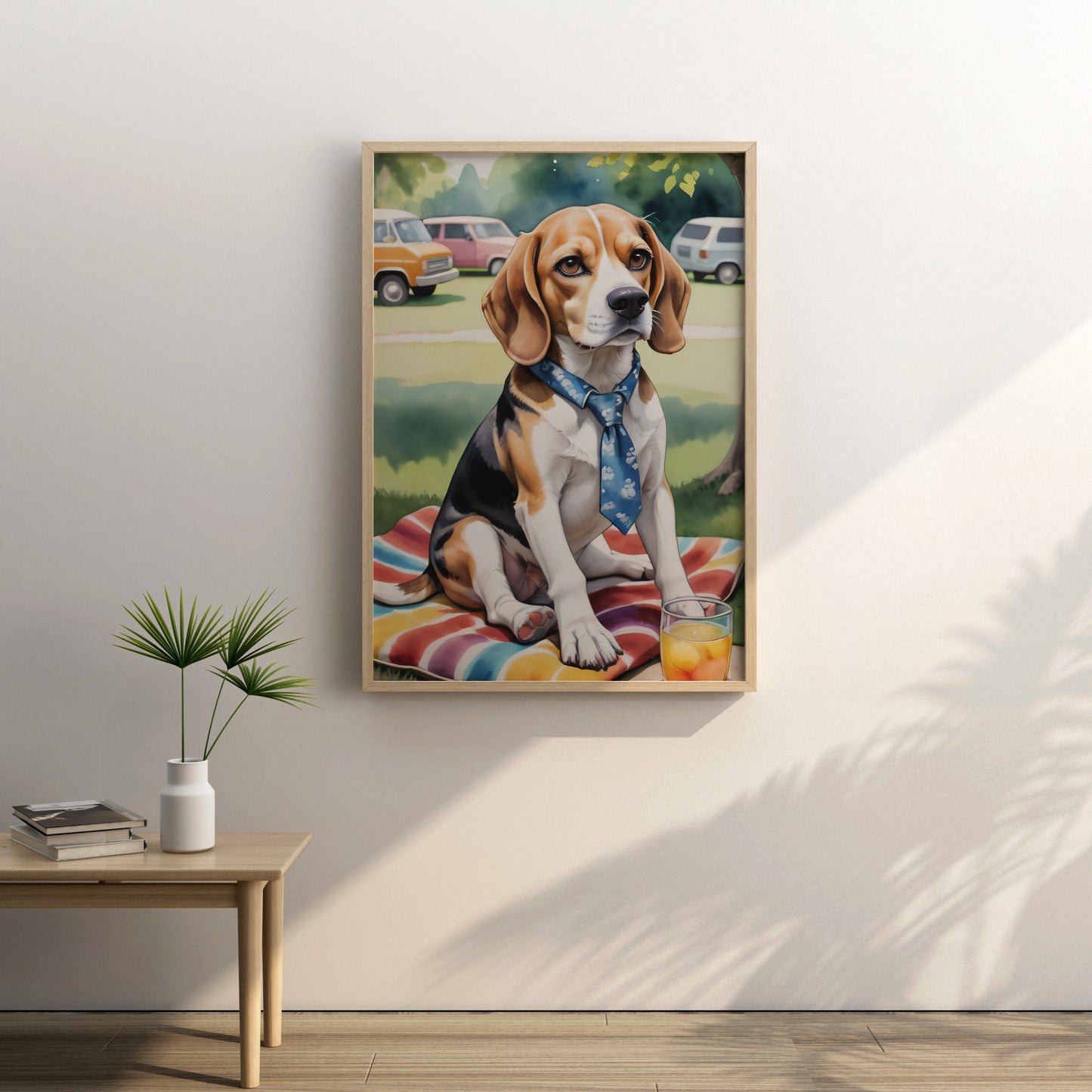 Elegance in the Park - Fantasy Dog Watercolor Print