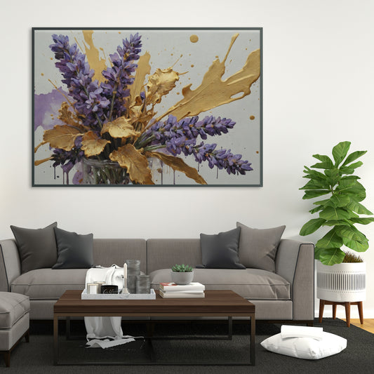 Lavender Elegance - Abstract Floral Art