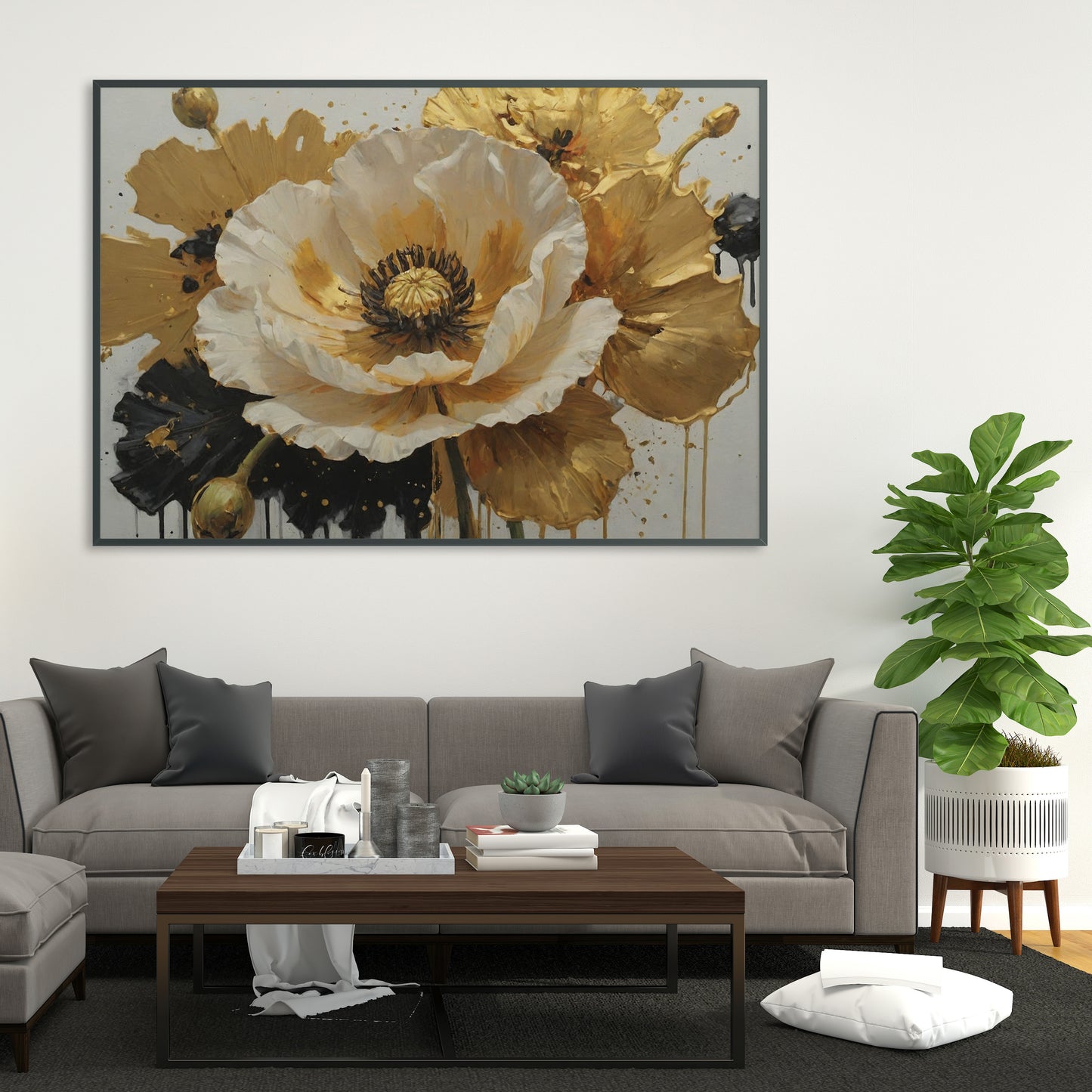 Floral Eclipse - Abstract Floral Art