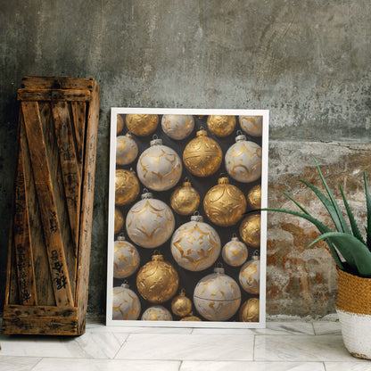 Opulent Orbs Delight - Christmas Themed Art Print