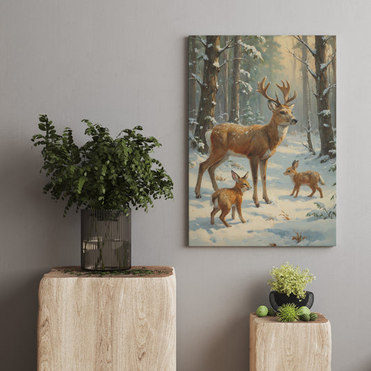 Winter Woodland Majesty - Christmas Themed Art Print