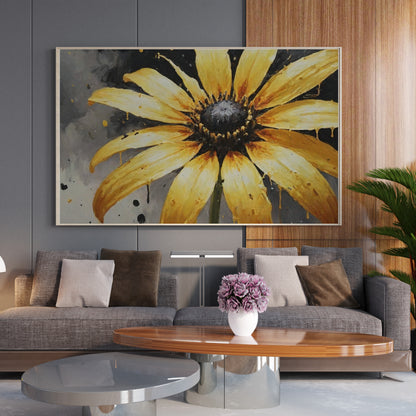 Shimmering Bloom - Abstract Floral Art