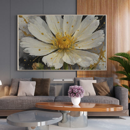 Gleaming Essence - Abstract Floral Art