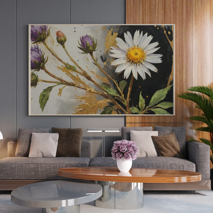 Radiance Unveiled - Abstract Floral Art