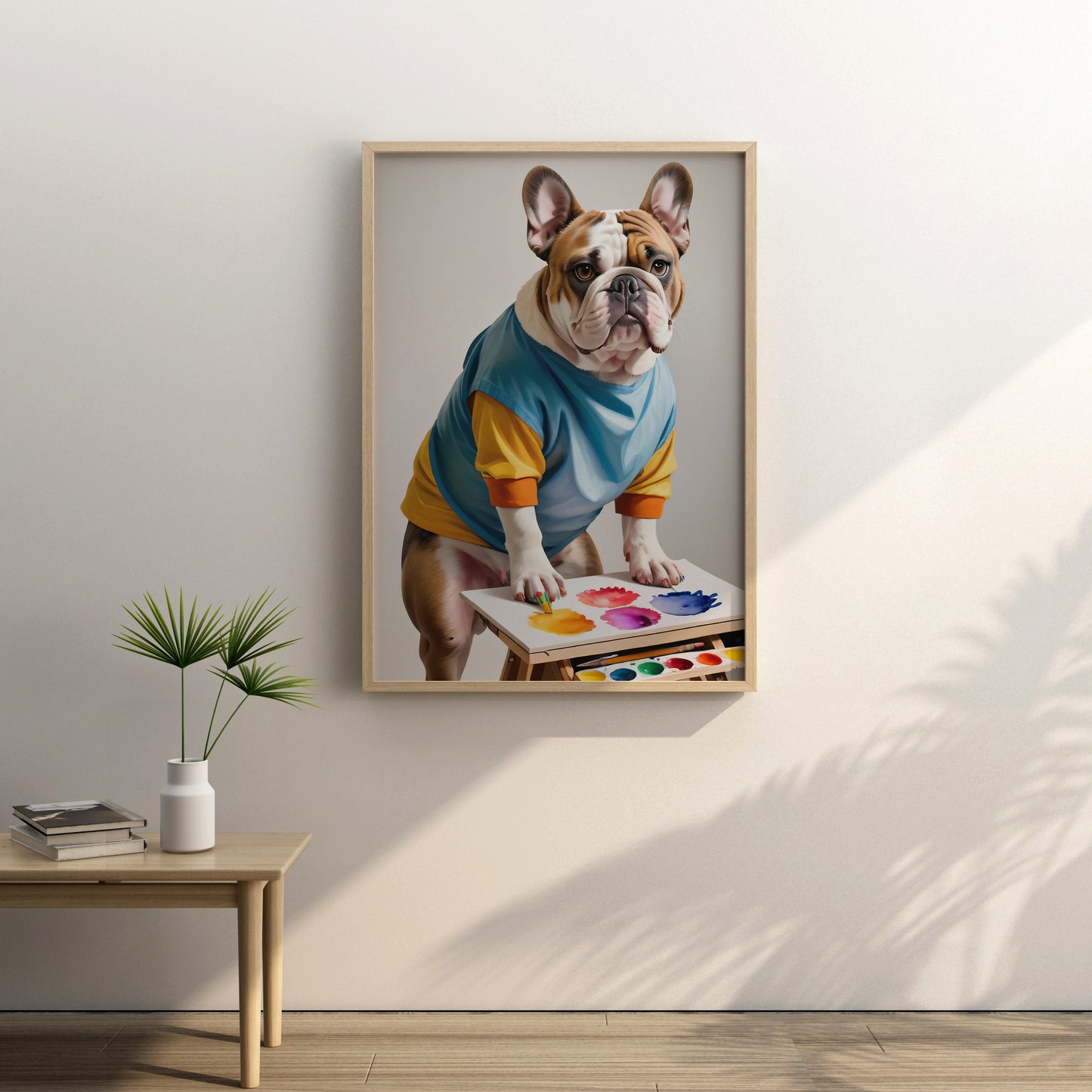 Artist's Canine Muse - Fantasy Dog Watercolor Print