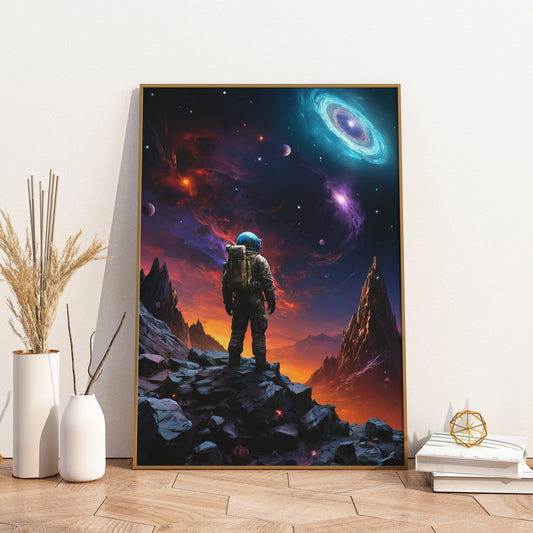 Voyager's Dream - Abstract Cosmic Wall Art