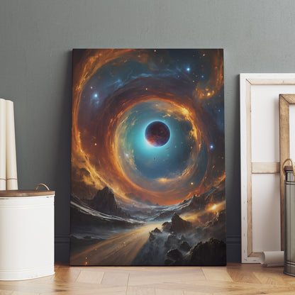 Vortex Journey - Abstract Cosmic Wall Art