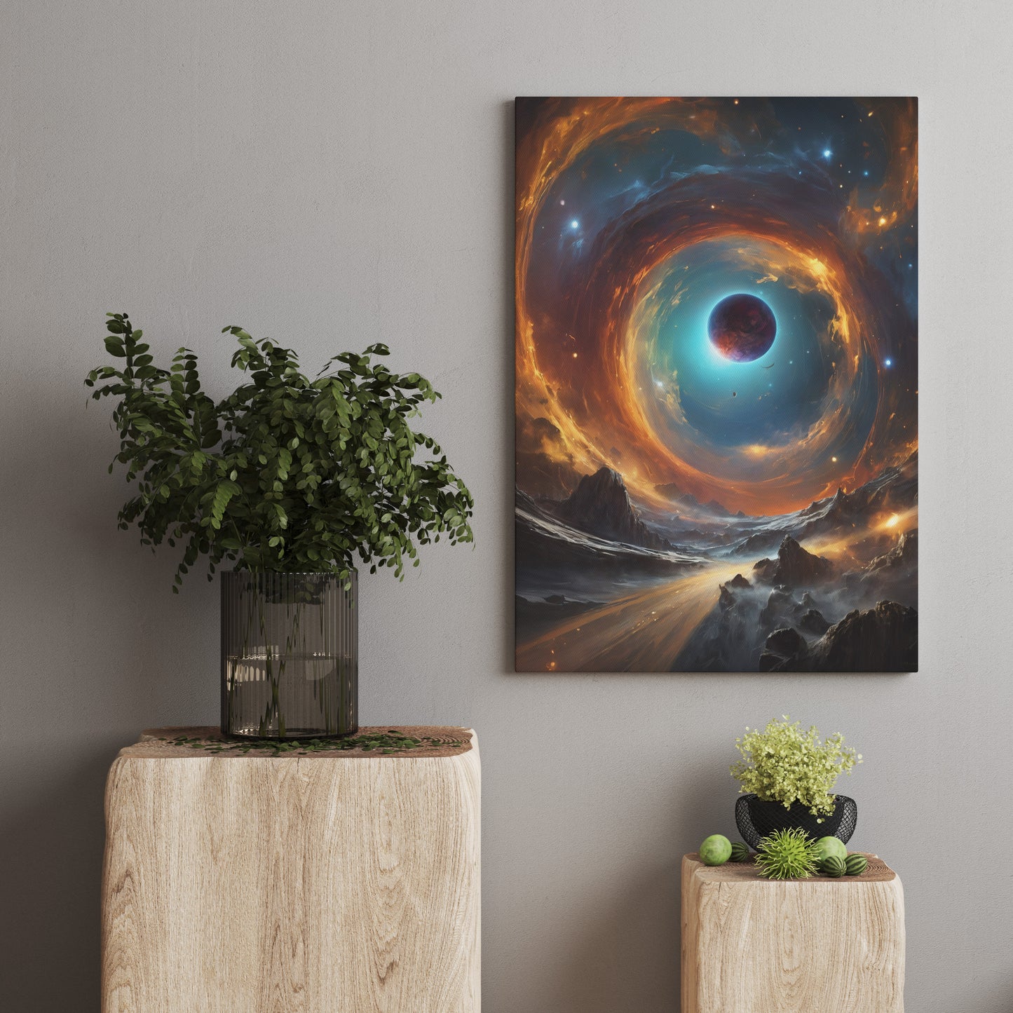 Vortex Journey - Abstract Cosmic Wall Art