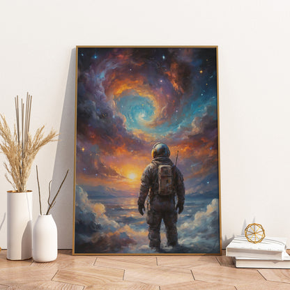 Journey's Dawn - Abstract Cosmic Wall Art