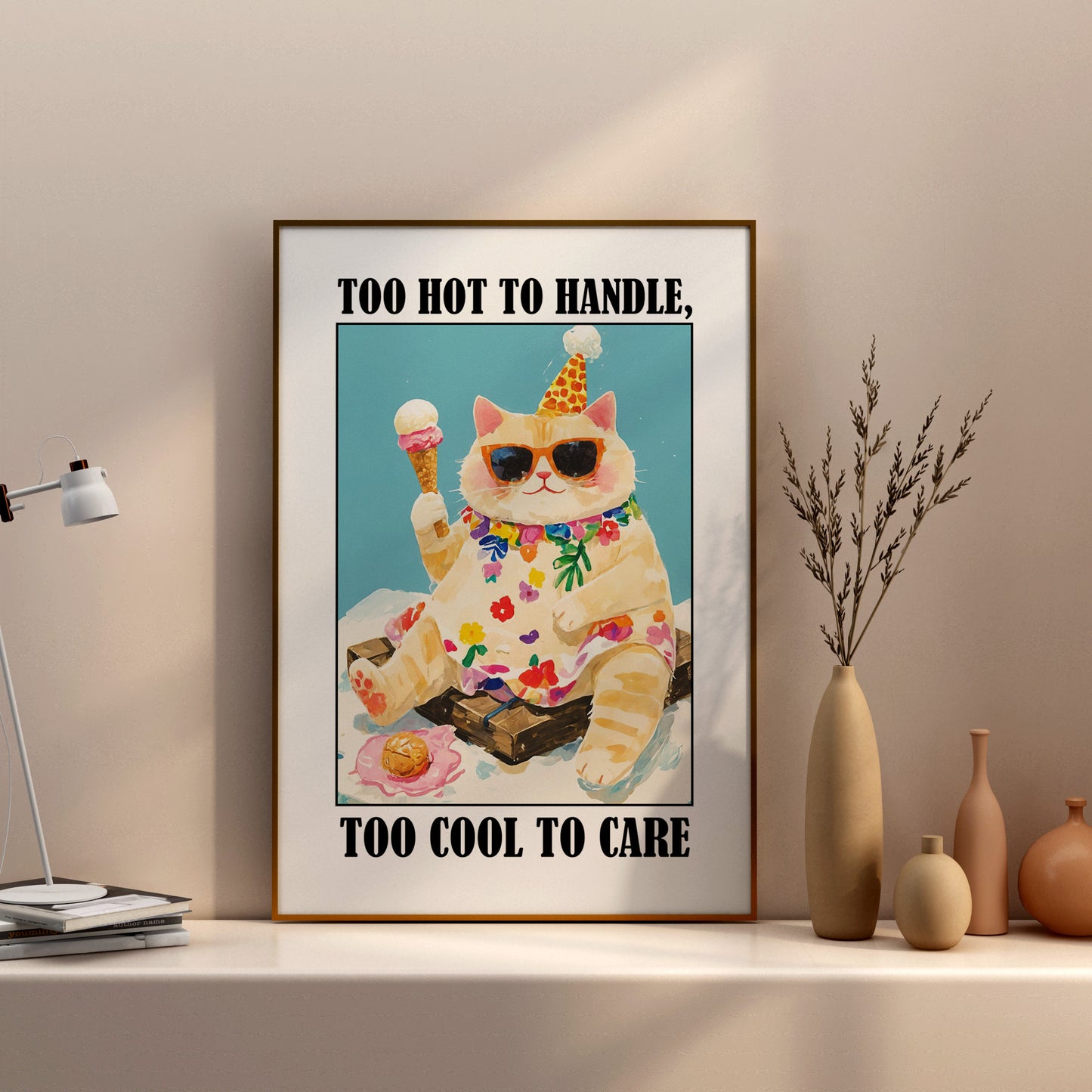 Cool Cat Retreat - Funny Cat Print