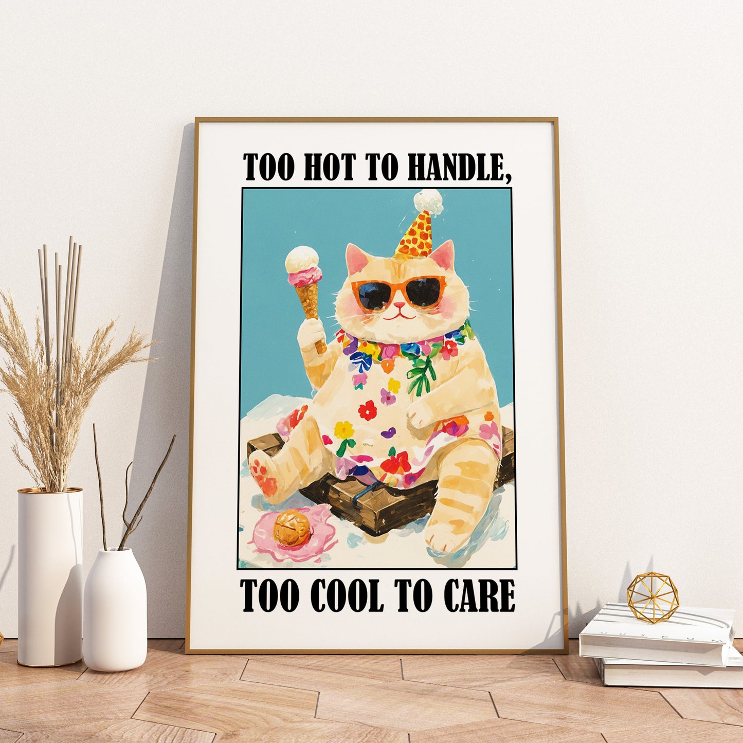 Cool Cat Retreat - Funny Cat Print