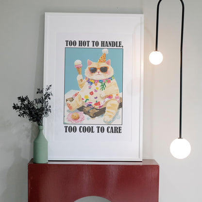 Cool Cat Retreat - Funny Cat Print